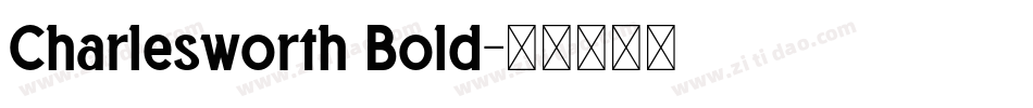 Charlesworth Bold字体转换